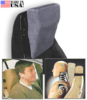 U.S. mandates head restraints in 1968 to reduce injuries from whiplash